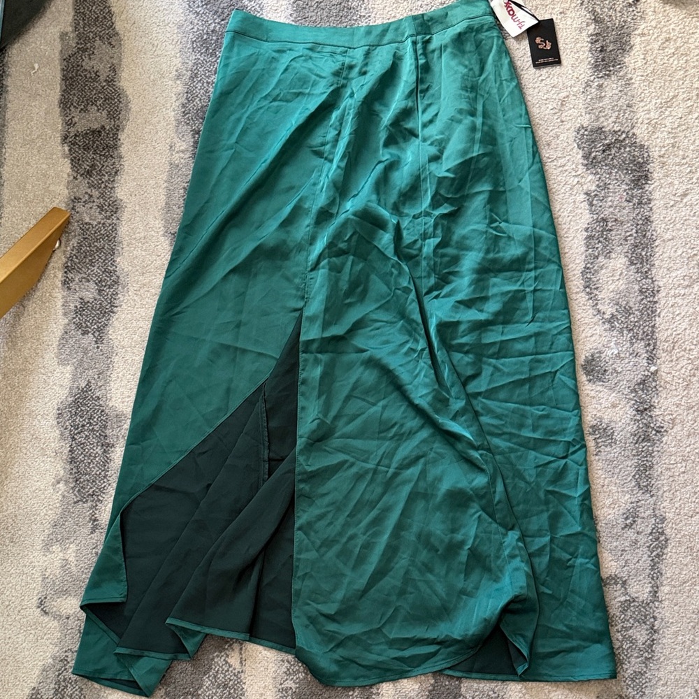 Sincerely Jules Asymmetrical Teal Skirt